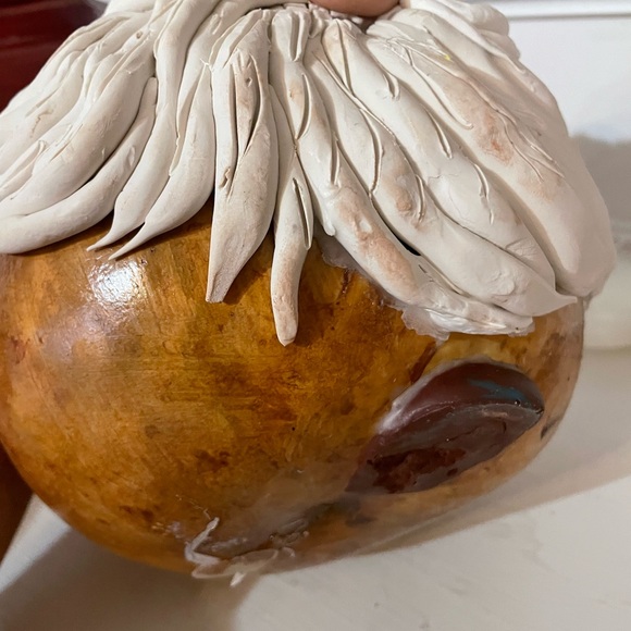 Santa Sculpture in natural gourd - Picture 6 of 8